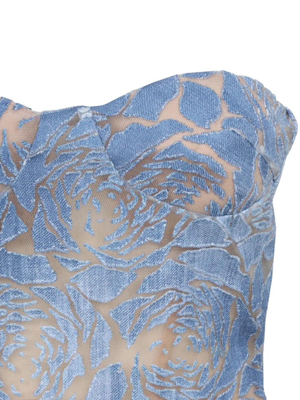 Ermanno Scervino Top met jacquard-patroon Beige