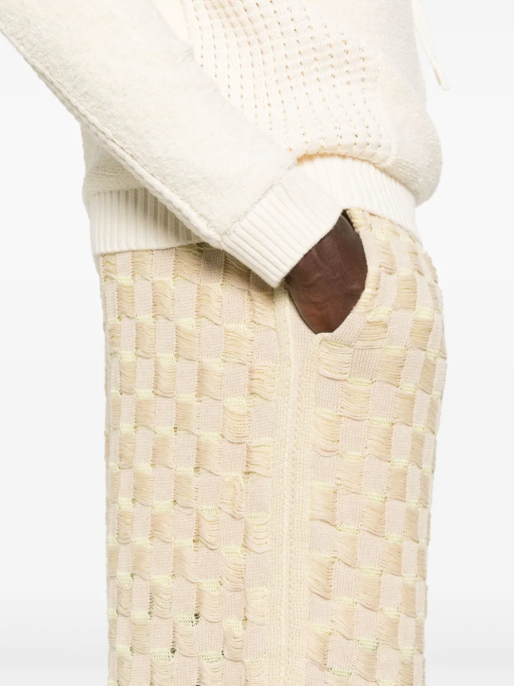 Isa Boulder Rectangle broek Beige