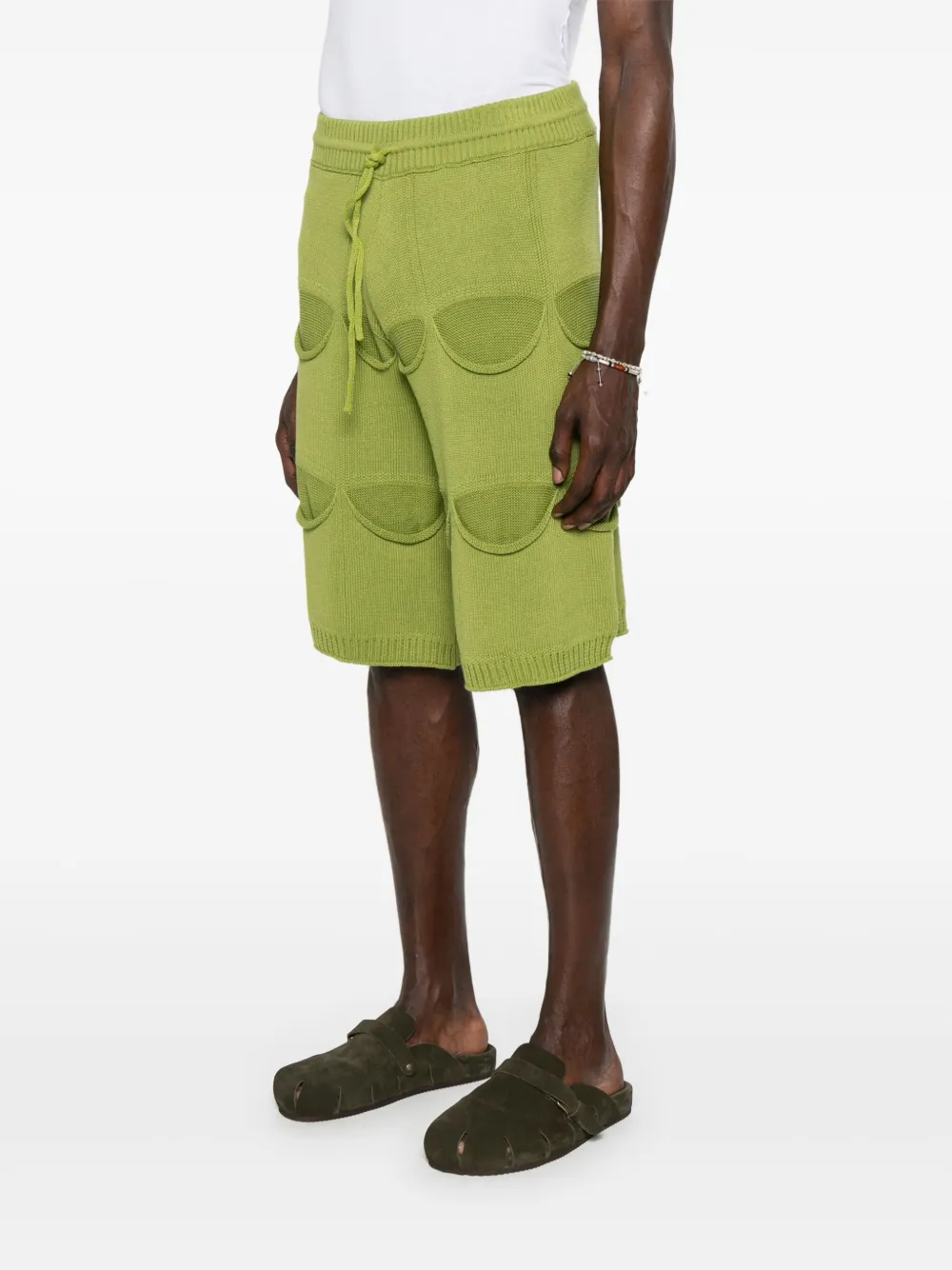 Isa Boulder Shorts met meerdere zakken Groen
