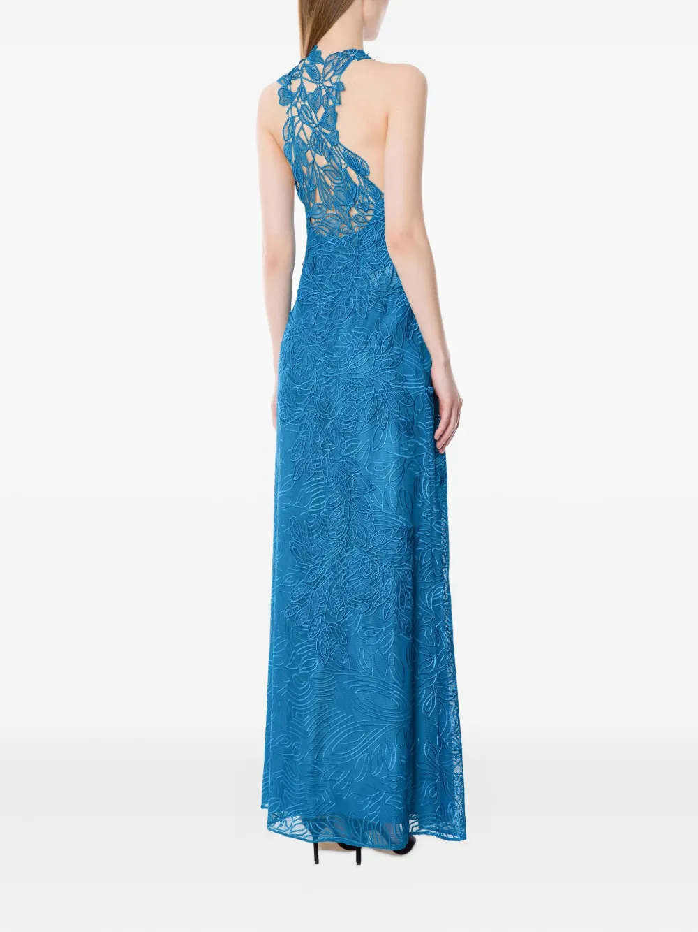 Alberta Ferretti Kanten maxi-jurk Blauw