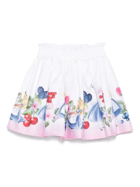 Monnalisa x Disney Alice satin skirt