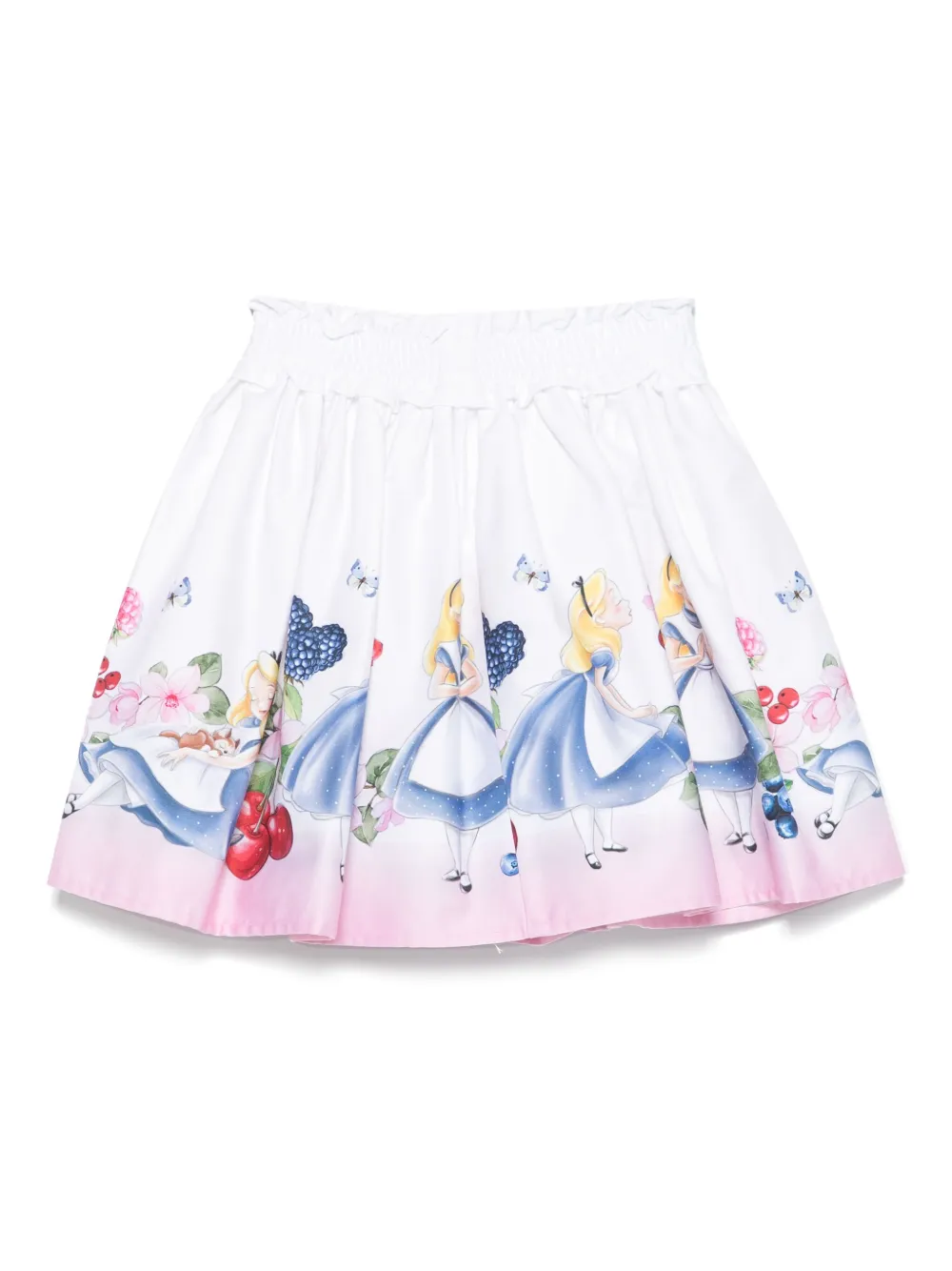 Monnalisa x Disney Alice satijnen rok Wit