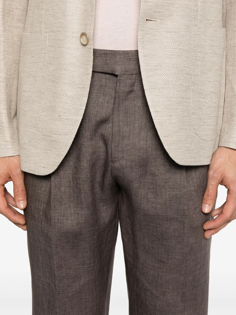 Briglia 1949 Linnen broek Bruin