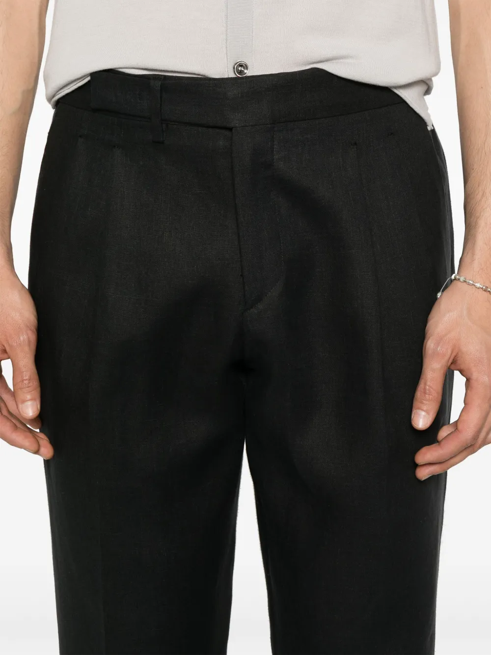 Briglia 1949 Linnen broek Zwart