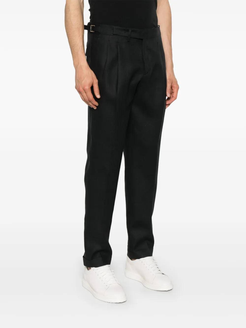 Briglia 1949 Linnen broek Zwart