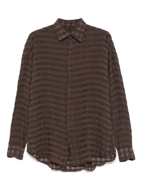 Costumein curved-hem shirt