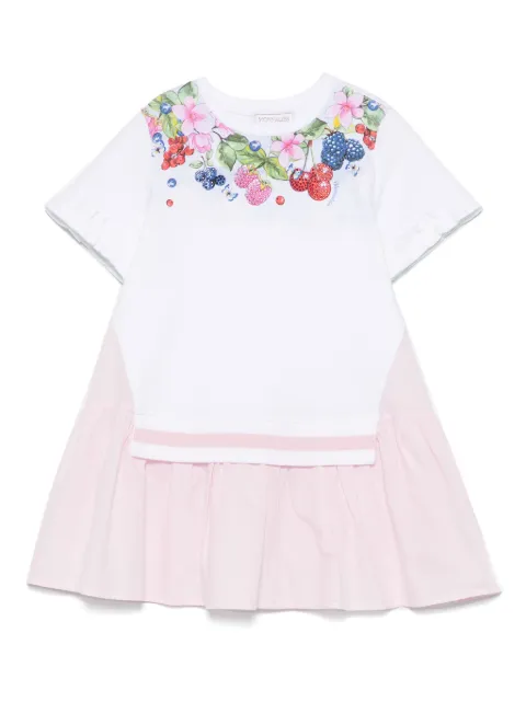 Monnalisa vestido con diseño de dos tonos