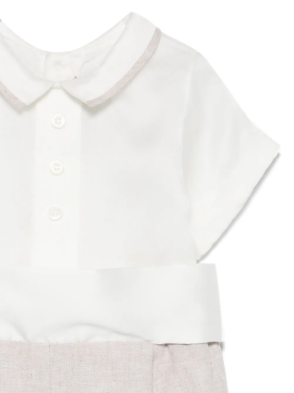 La Stupenderia Romper met vlakken Beige