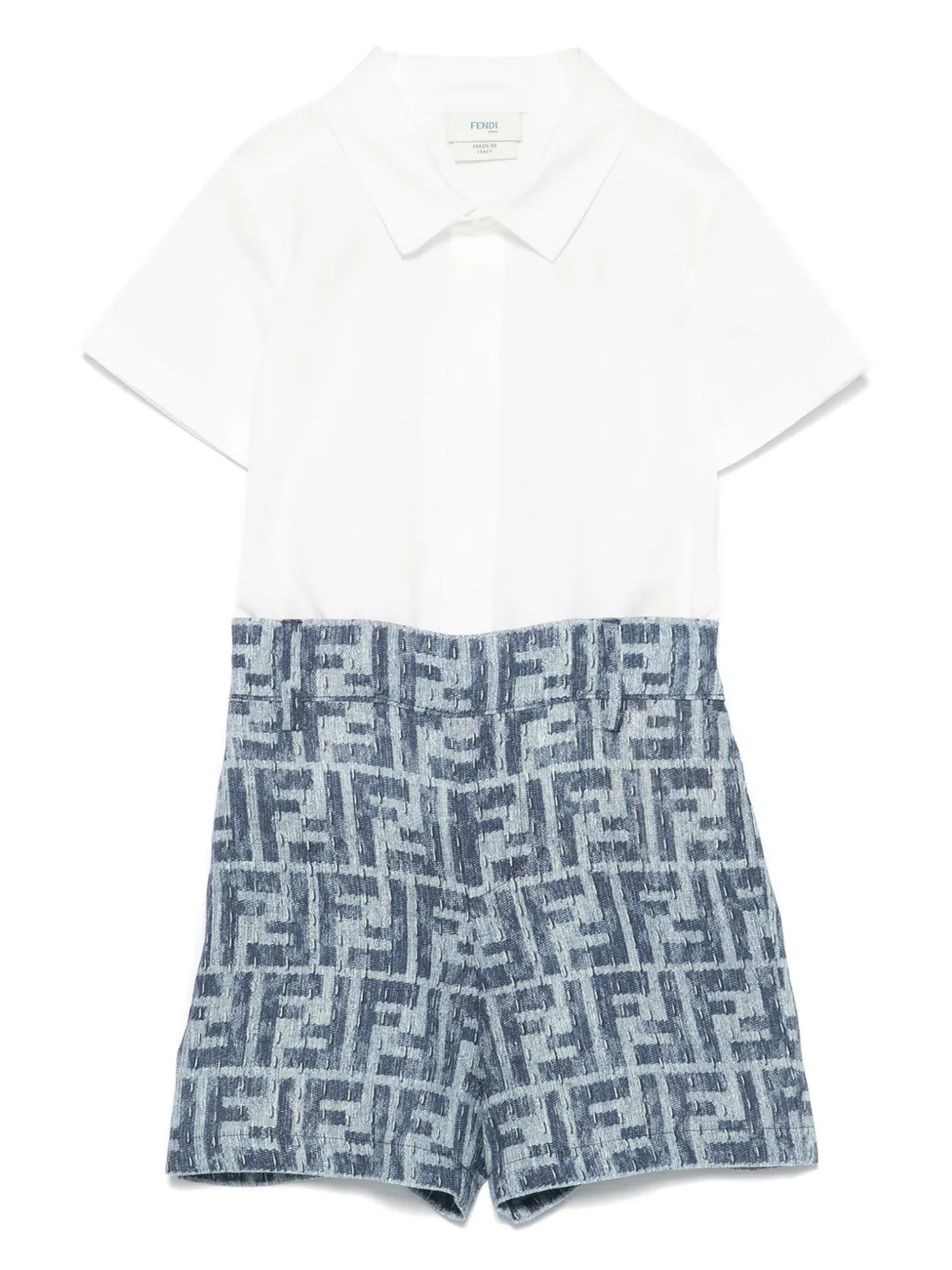 Fendi Kids Shorts met FF-jacquard Wit
