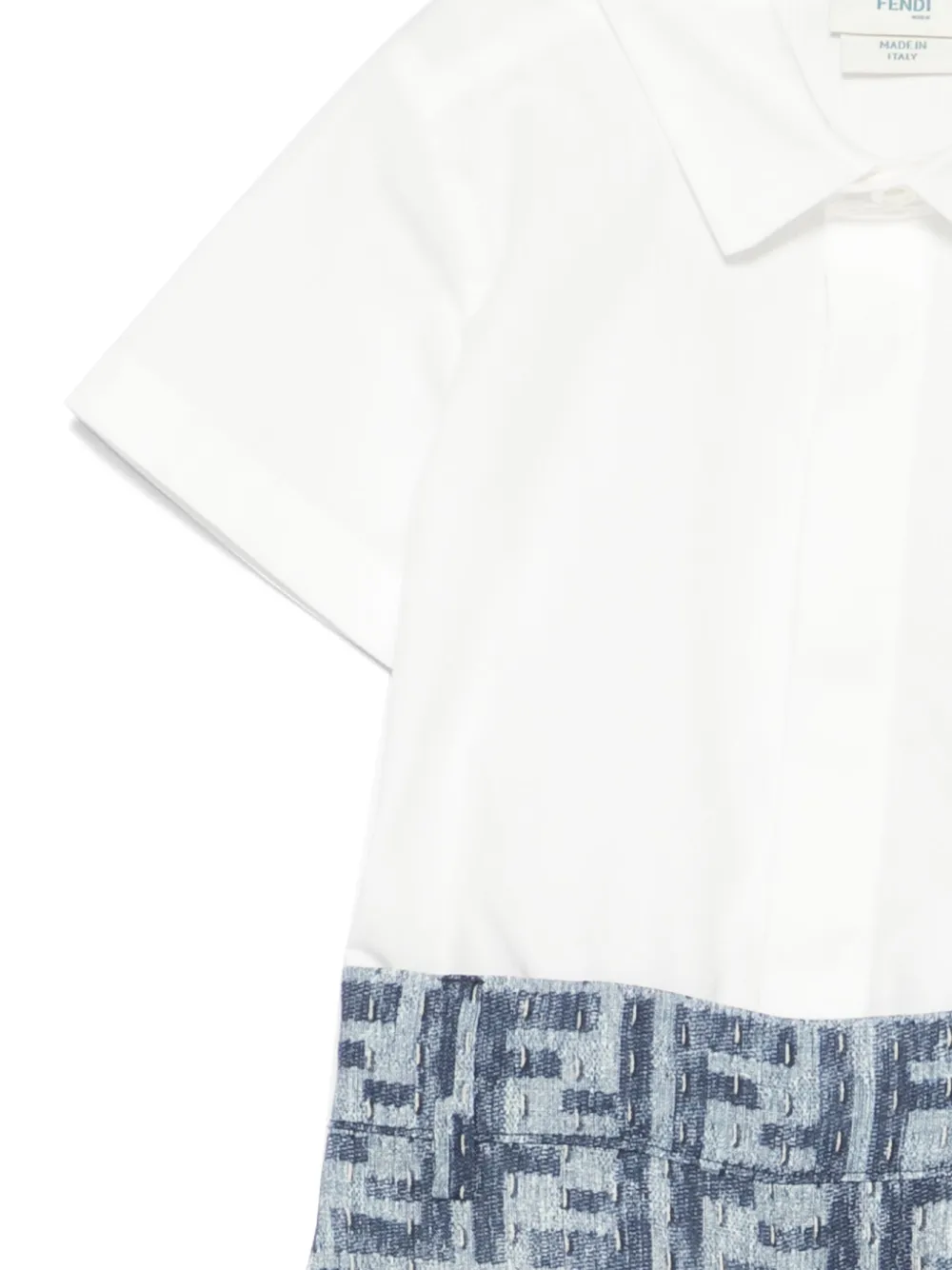 Fendi Kids Shorts met FF-jacquard Wit