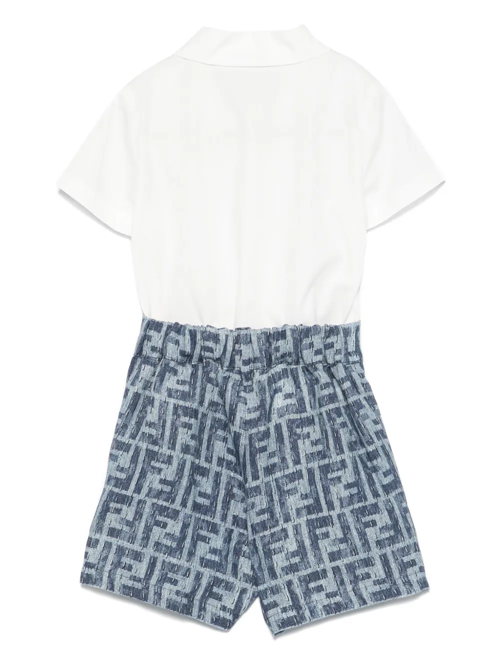 Fendi Kids Shorts met FF-jacquard Wit