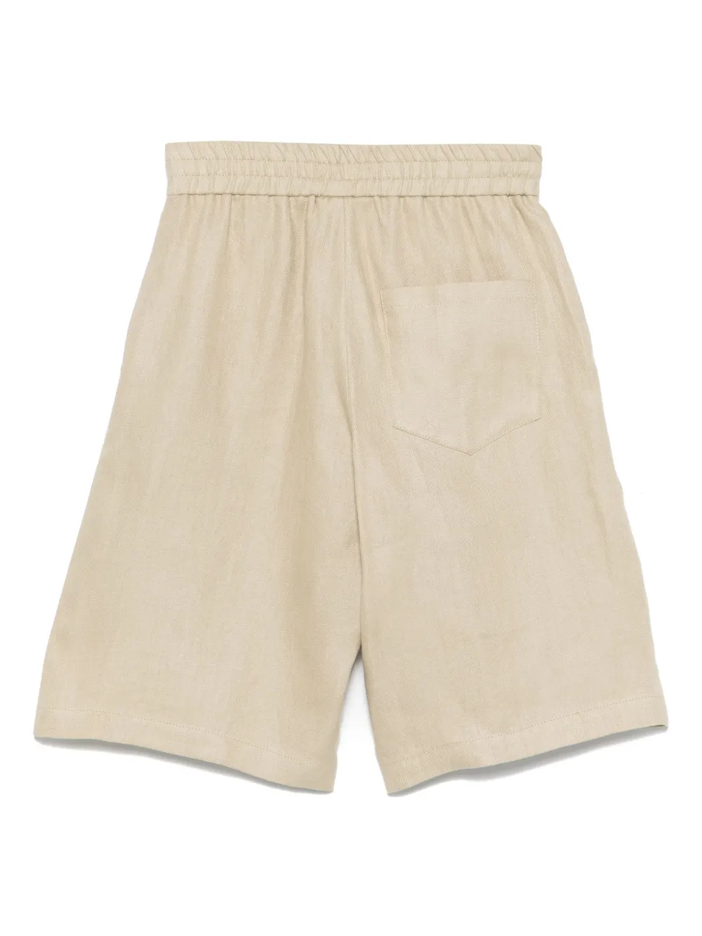 Fendi Kids Shorts met geborduurd logo Beige