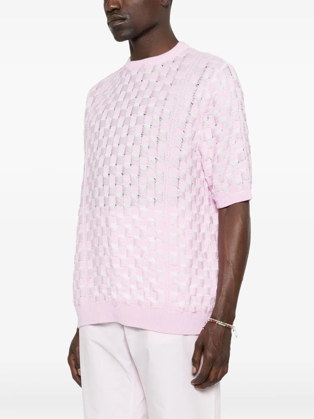 Isa Boulder Hexagon T-shirt Roze