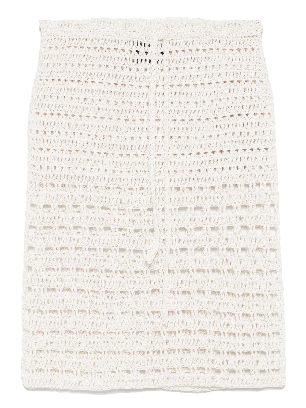 A.M.G. Opengebreide mini-rok Wit