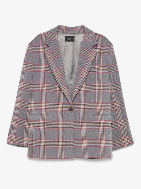 A.M.G. blazer à carreaux