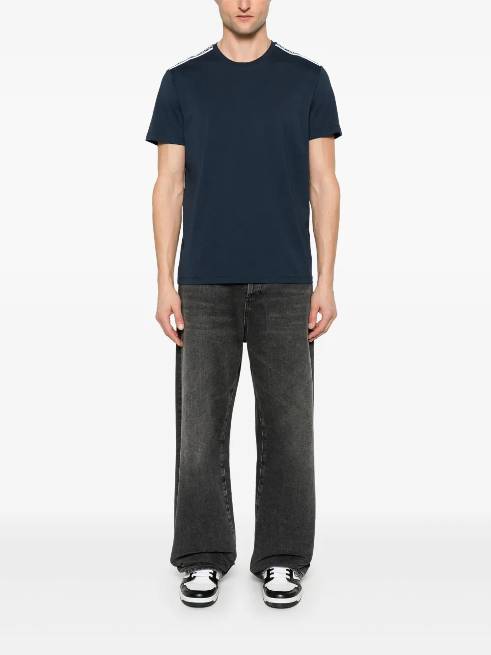 Emporio Armani T-shirt met logo Blauw