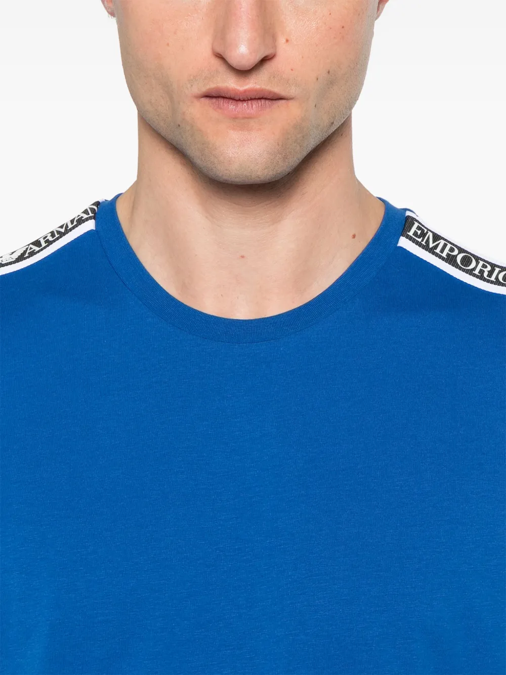 Emporio Armani T-shirt met logo Blauw