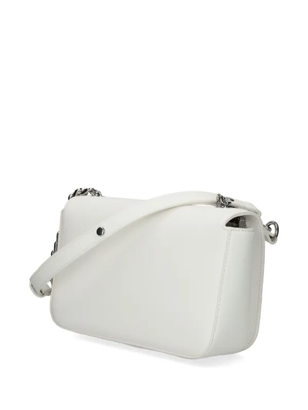 Love Moschino logo-lettering Crossbody Bag White FARFETCH JO