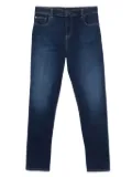 Emporio Armani logo-patch jeans - Blue