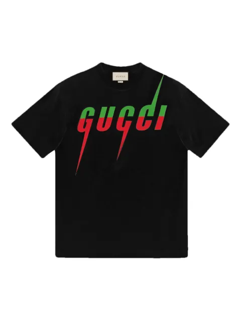 Gucci COTTON JERSEY BLACK/GREEN/RED