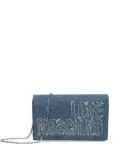 Love Moschino logo-appliqué crossbody bag - Blue
