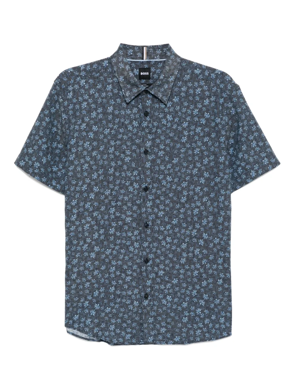 BOSS Hemd mit grafischem Print | Blau | Image 1