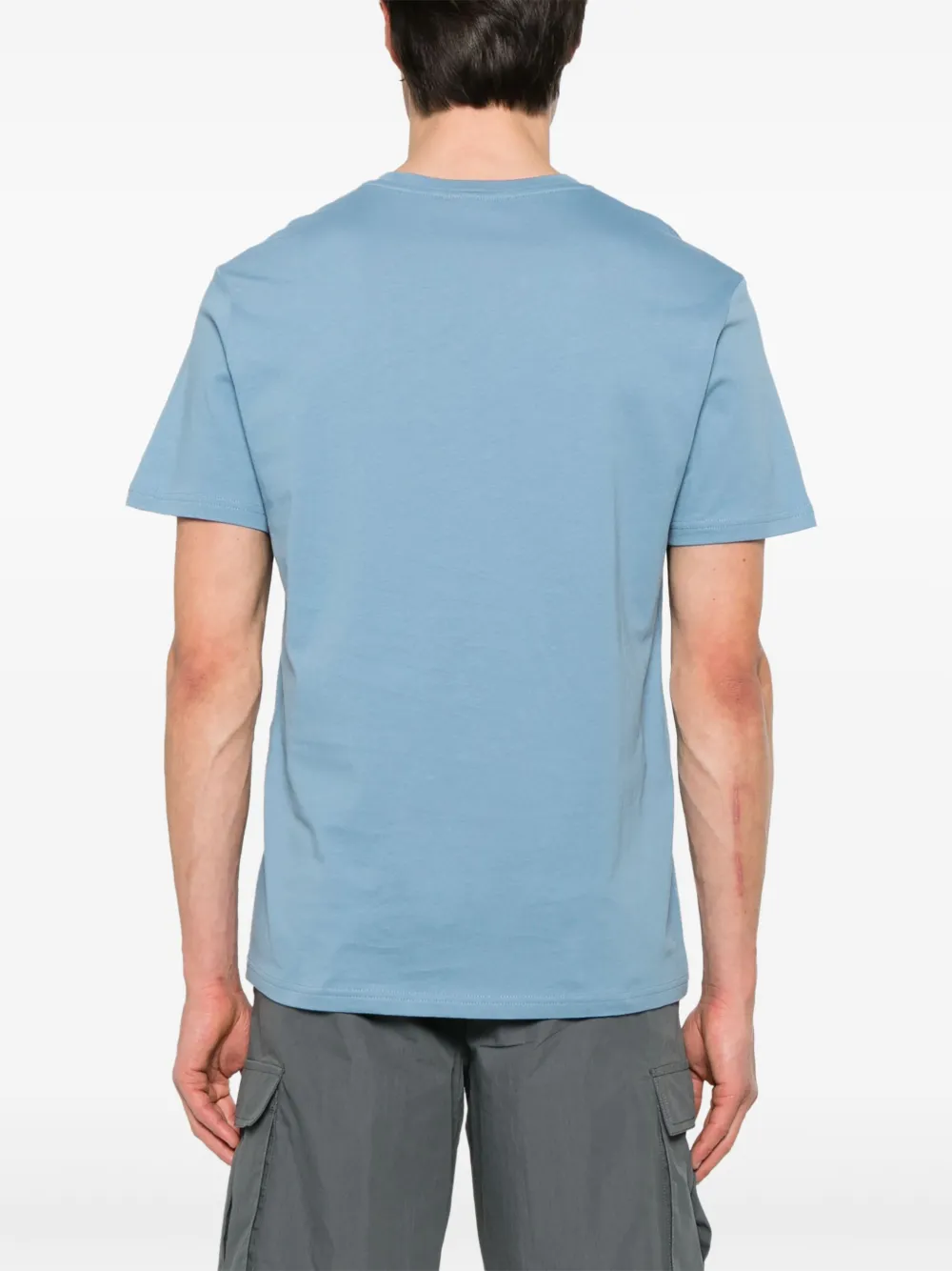 Emporio Armani T-shirt met geborduurd logo Blauw