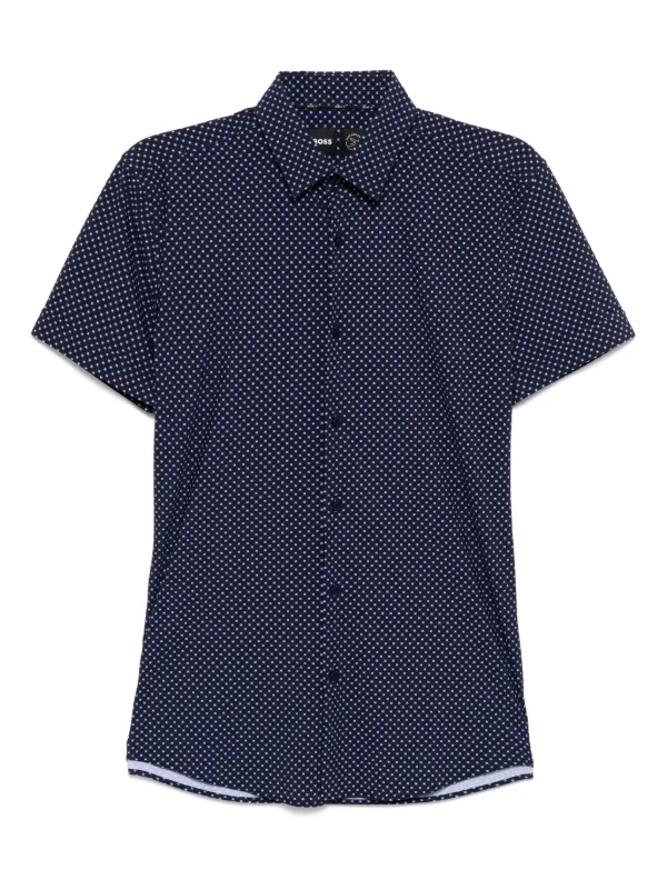 BOSS グラフィック シャツ | ブルー | FARFETCH JP