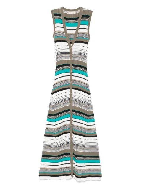 LIU JO striped midi dress
