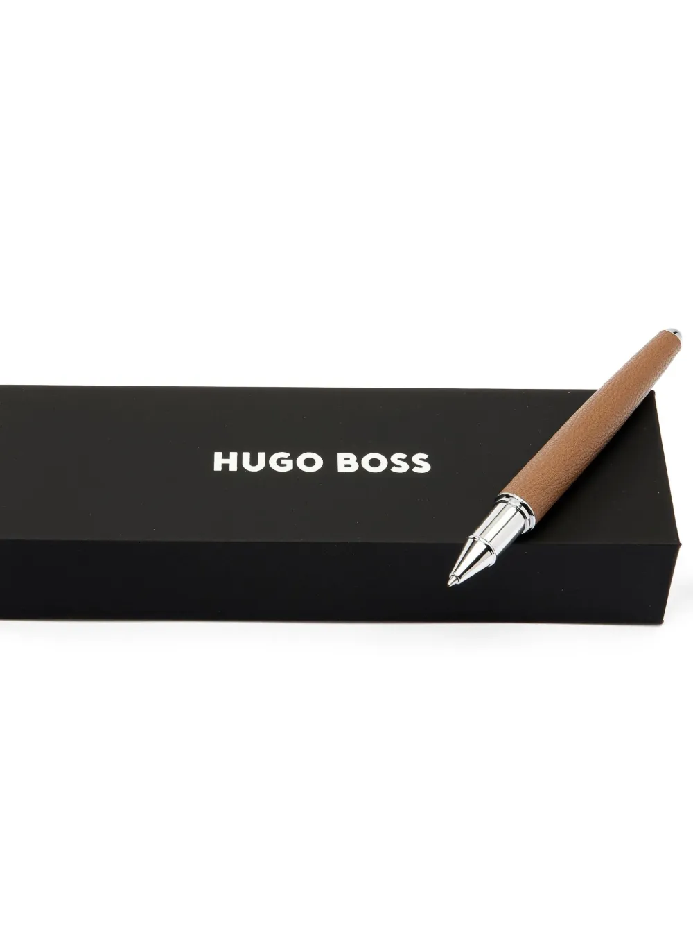 Hugo Boss Pure Iconic Ballpoint Pen In Brown