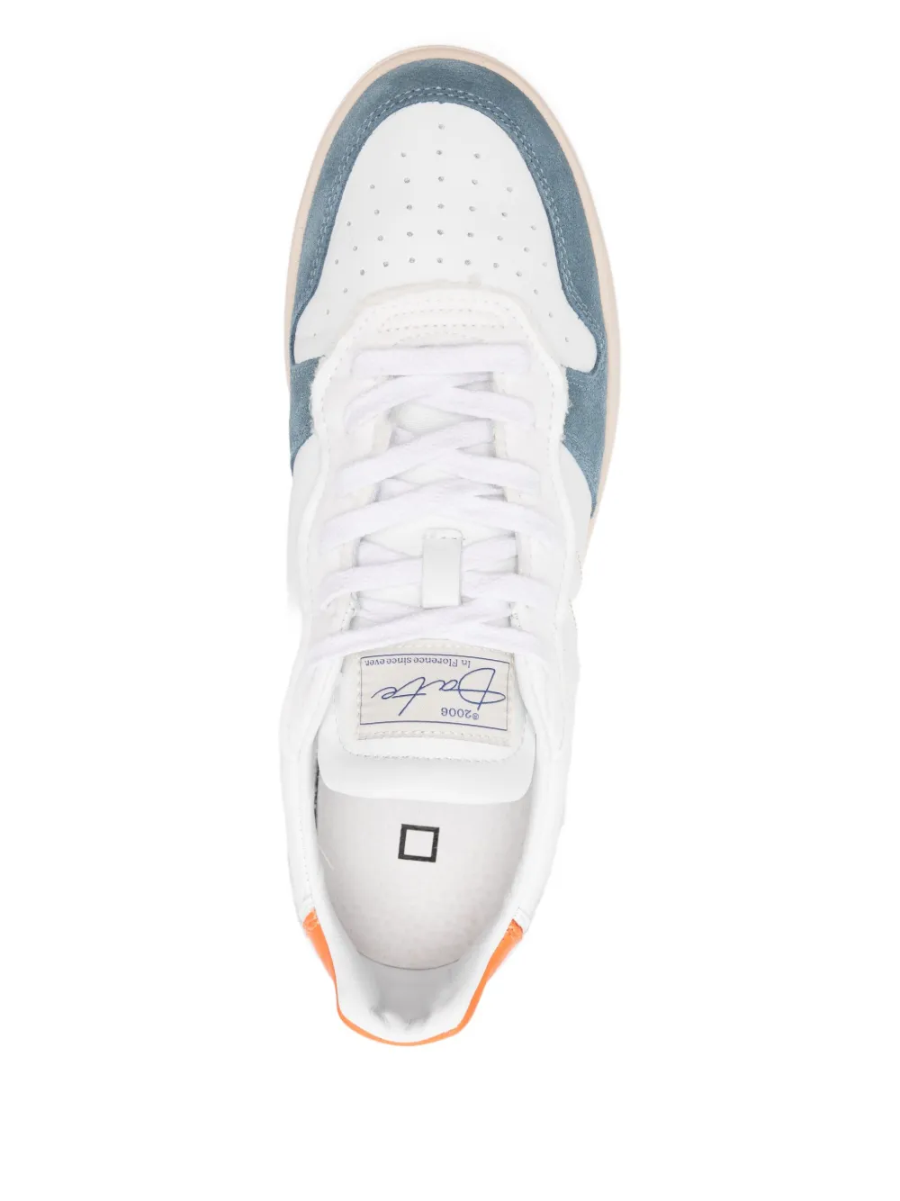 D.A.T.E. Court 2.0. leather panel sneakers White