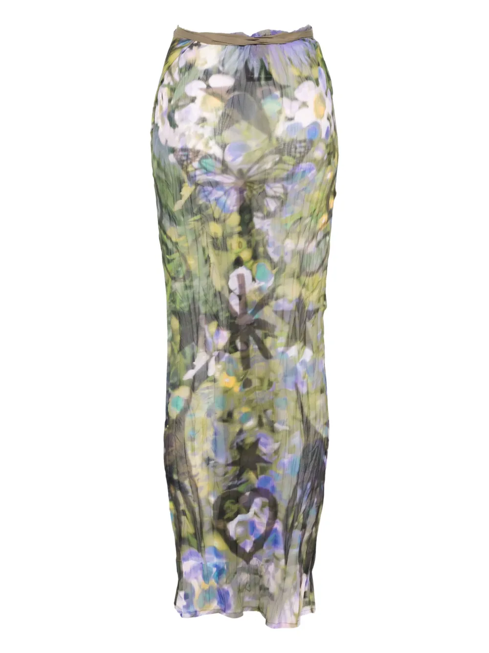 Barbara Bologna Wikkelrok met print Groen
