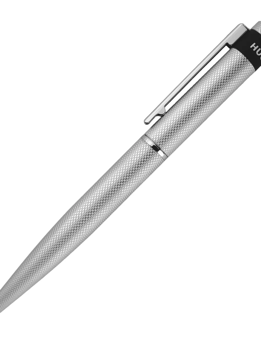 BOSS Loop textured metal ballpoint pen | Silver | Image 1