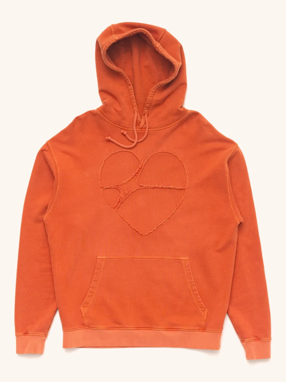 CARNE BOLLENTE logo hoodie - Arancione