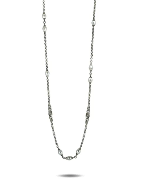 Scott Kay collar en plata de ley con detalle de perlas