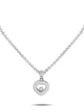 Chopard Pre-Owned 18K white gold Happy diamond necklace - Silver