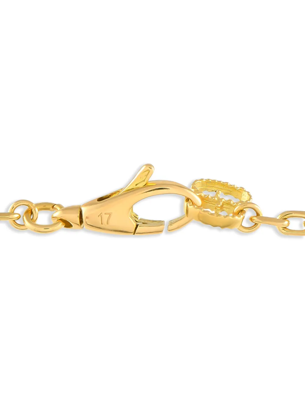 Pre-owned Gucci 18k Yellow Gold Double-g Bracelet