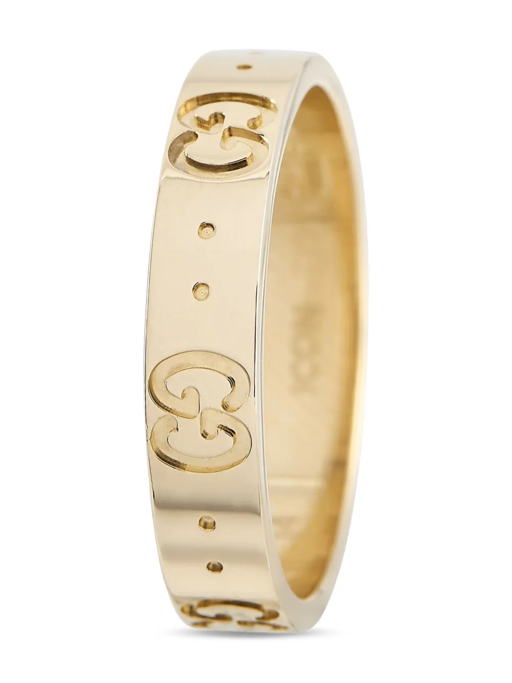 Gucci Pre-Owned Interlocking-G 18K黄金戒指（典藏款） | 女士 | Image 2