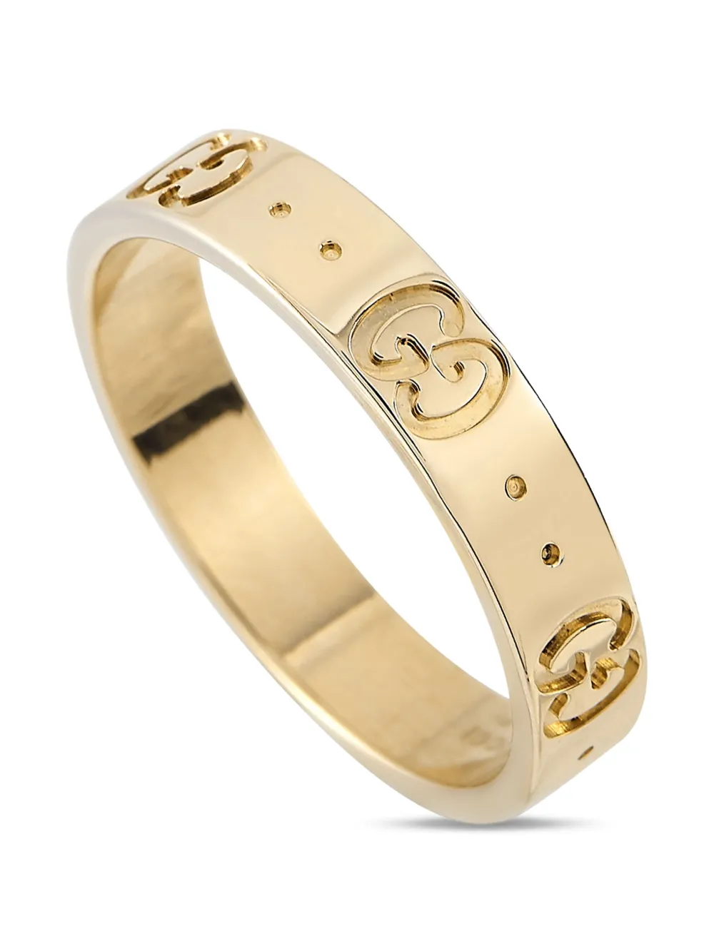 Gucci Pre-Owned Anello GG in oro giallo 18kt