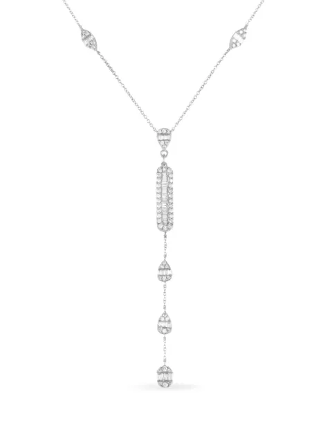 LB Exclusive collar en oro blanco de 14kt con diamante