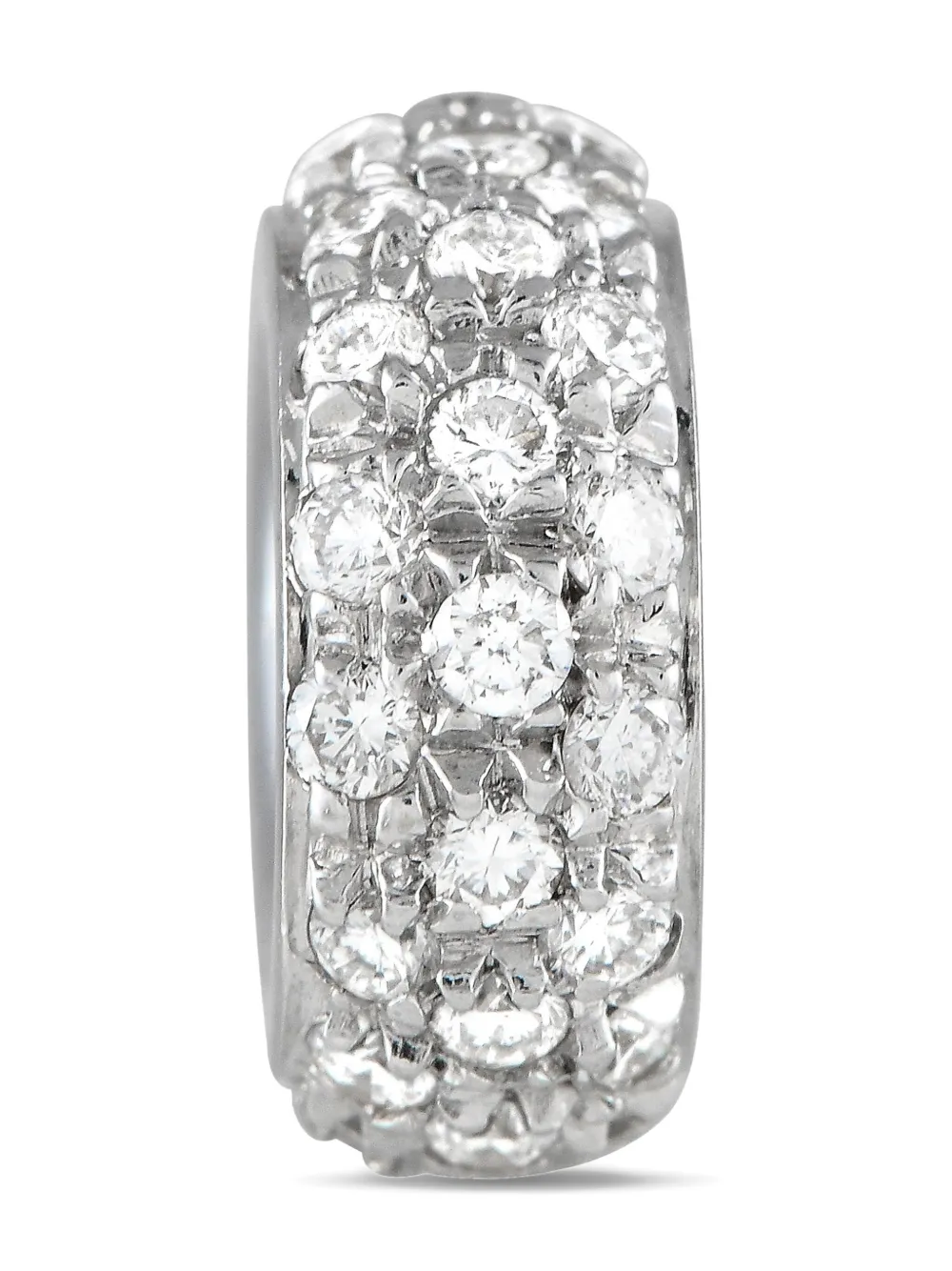 Aaron Basha 18K white gold diamond spacer charm - シルバートーン Aaron Basha 18K white gold diamond spacer charm - シルバートーン