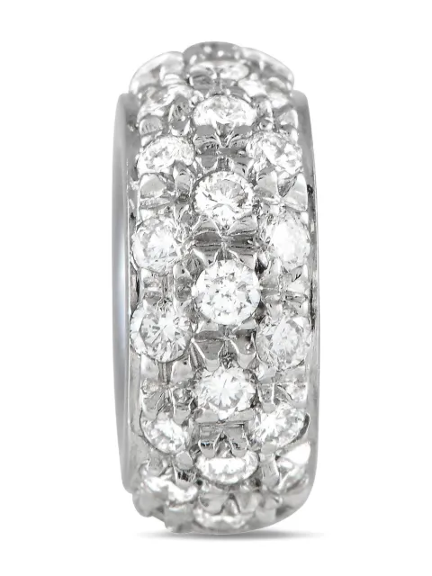 Aaron Basha 18K white gold diamond spacer charm