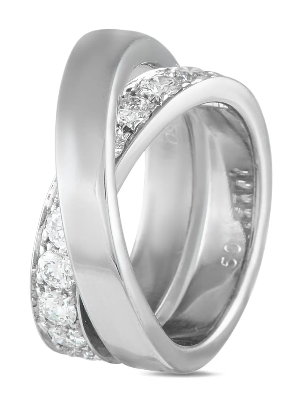 Cartier  Vague 18K white gold diamond ring | Image 2