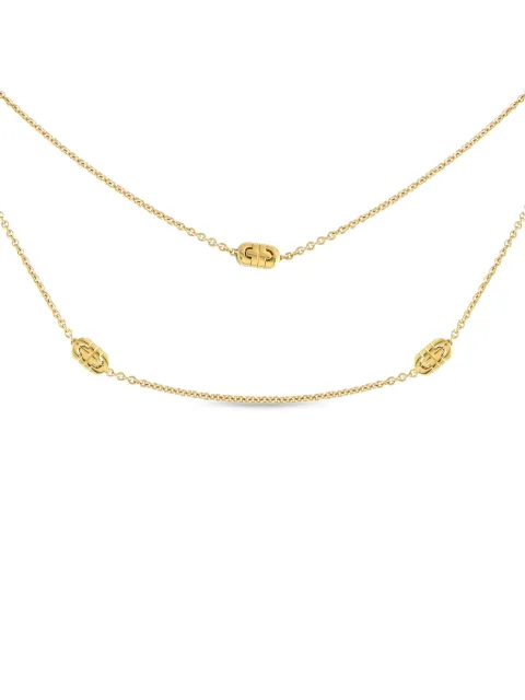 Bvlgari Pre-Owned 18kt yellow gold Parentesi chain necklace