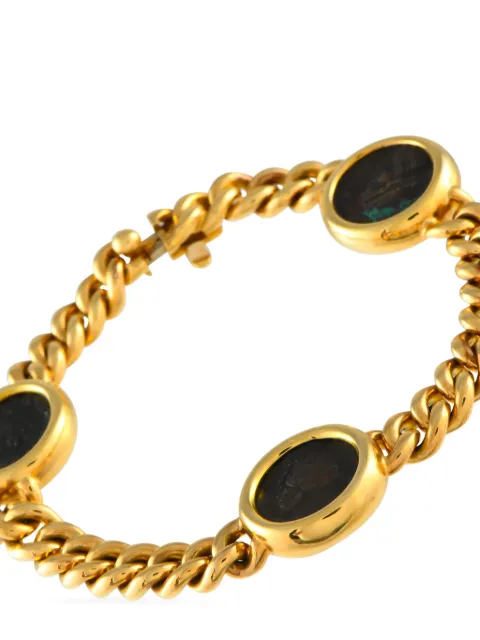 Bvlgari Pre-Owned 18K yellow gold Monete bracelet