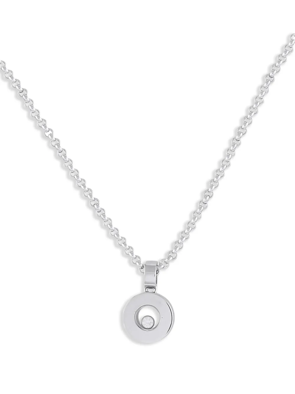 Chopard Pre-Owned 18K white gold Happy Diamonds Icons necklace | Silver | Image 1