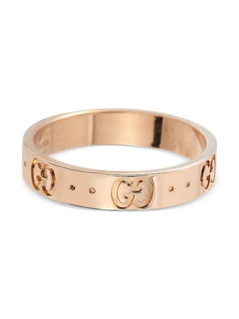 Gucci Pre-Owned 18K rose gold Icon Band ring 