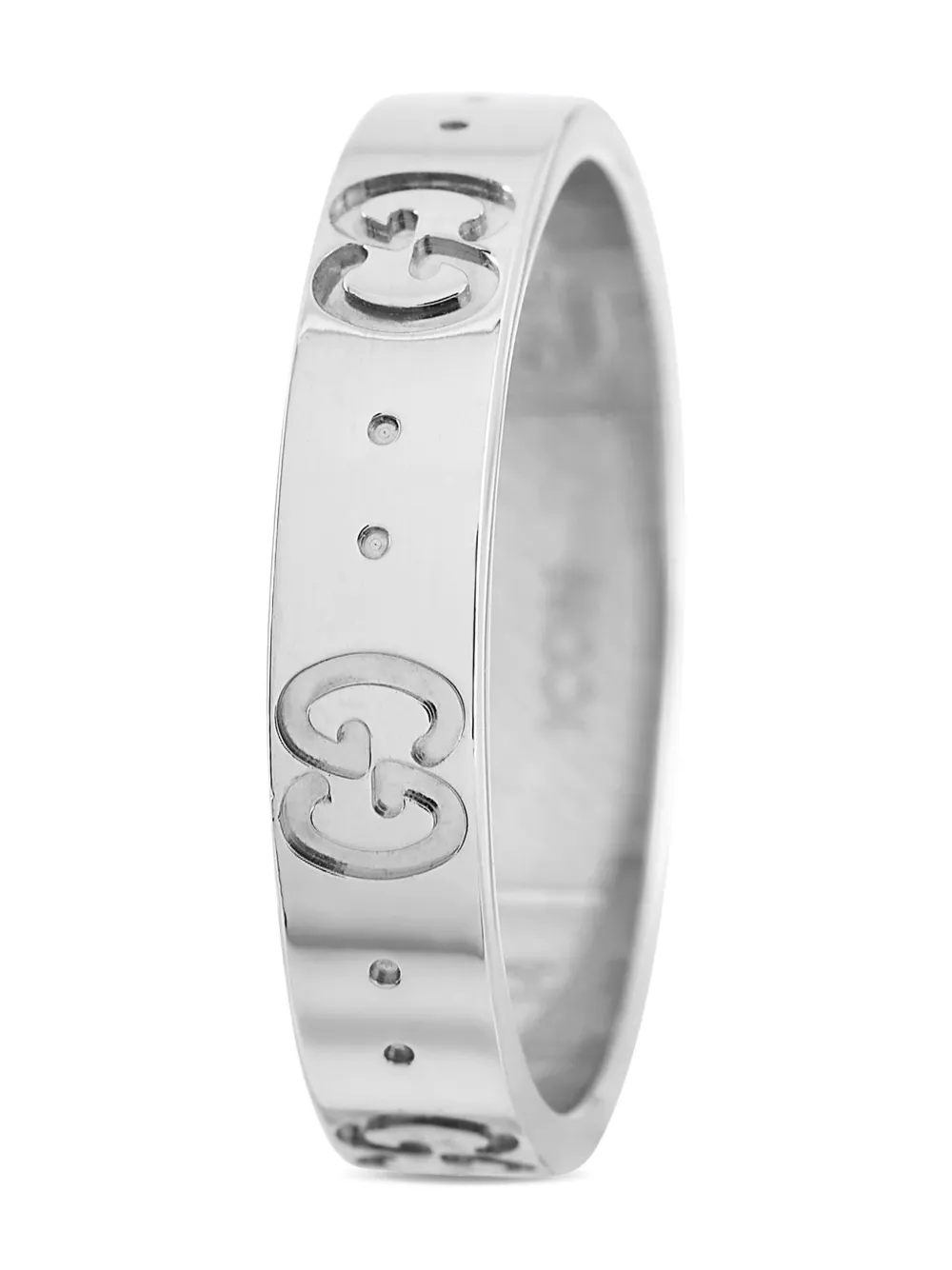 Gucci Pre-Owned 18kt Icon Weißgoldring | Damen | Image 2