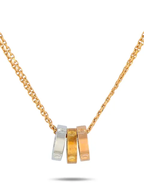 Louis Vuitton Pre-Owned 18kt gold Empreinte pendant necklace