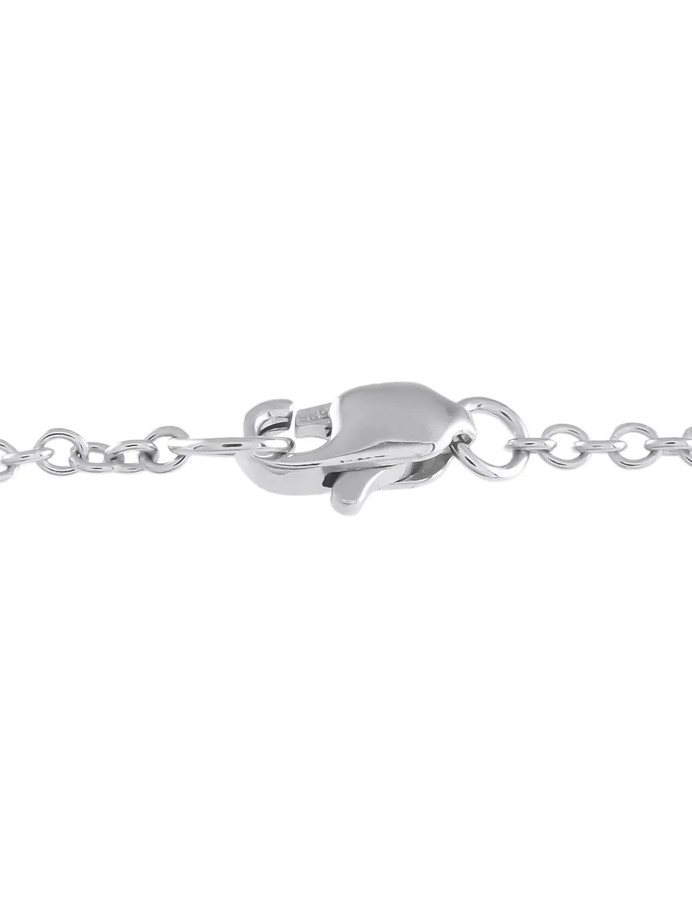 Pre-owned Lb Exclusive 14k White Gold Diamonds Bracelet In 银色